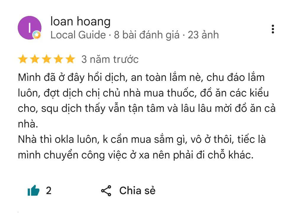 Phản hồi thực tế từ khách hàng 3